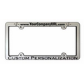 Chrome Faced Plastic License Frames with Recessed Imprint